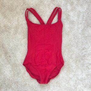 Degas Leotard Red Extra Small